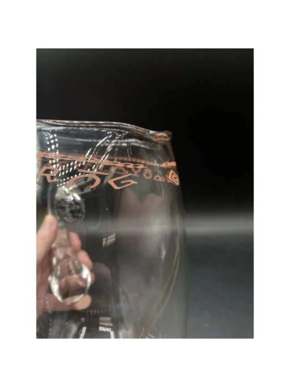 Cowboy Poetry Gathering Western Brands Large Iced Tea Glass Pitcher 8.25”